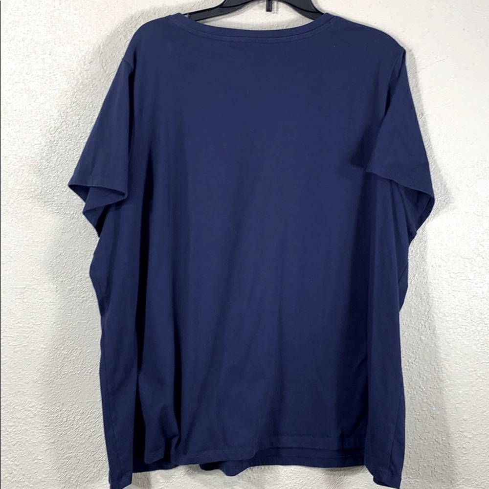 Sonoma Top Tee T-Shirt 3X Blouse Navy All American US Map Outline Stretchy - Picture 6 of 8